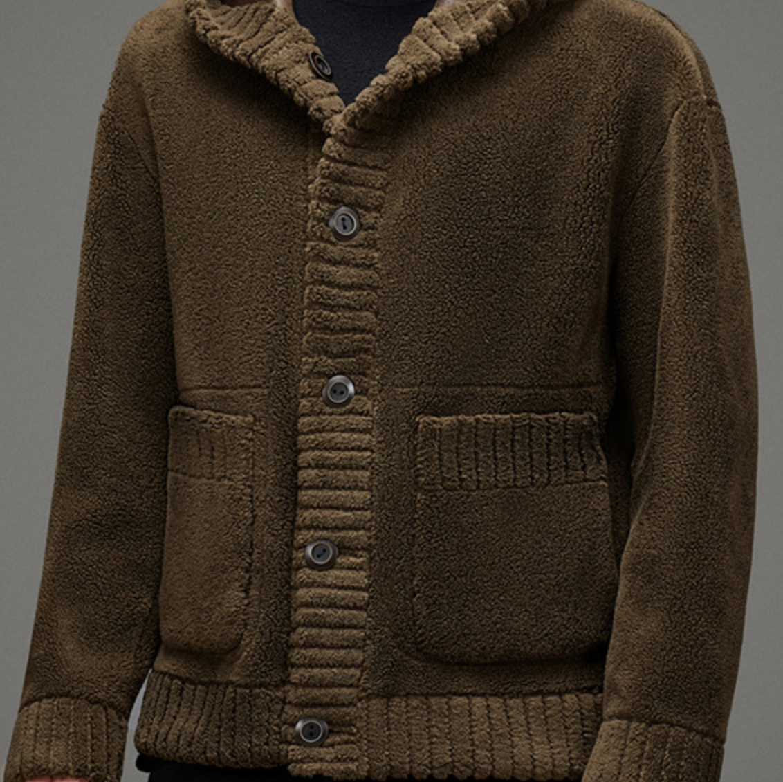 THICK REVERSIBLE SHEARLING COAT