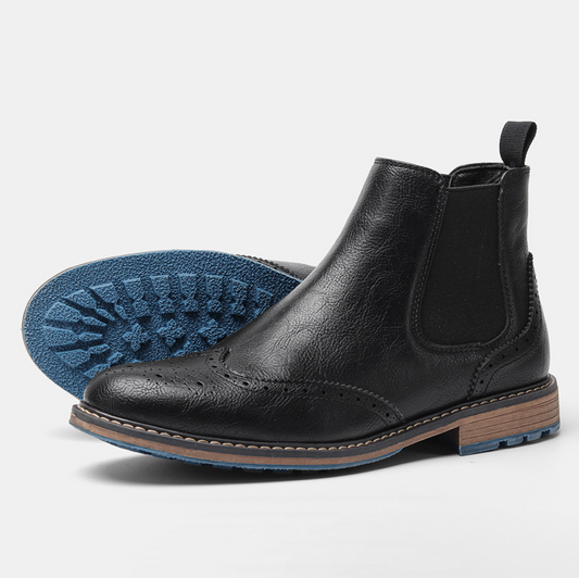 HERITAGE BROGUE CHELSEA BOOTS