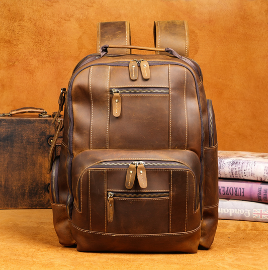 GENUINE LEATHER BACKPACK