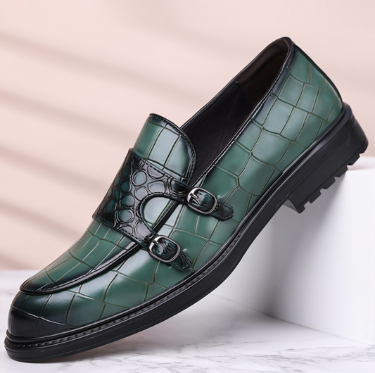 CROC MONK STRAP SHOES