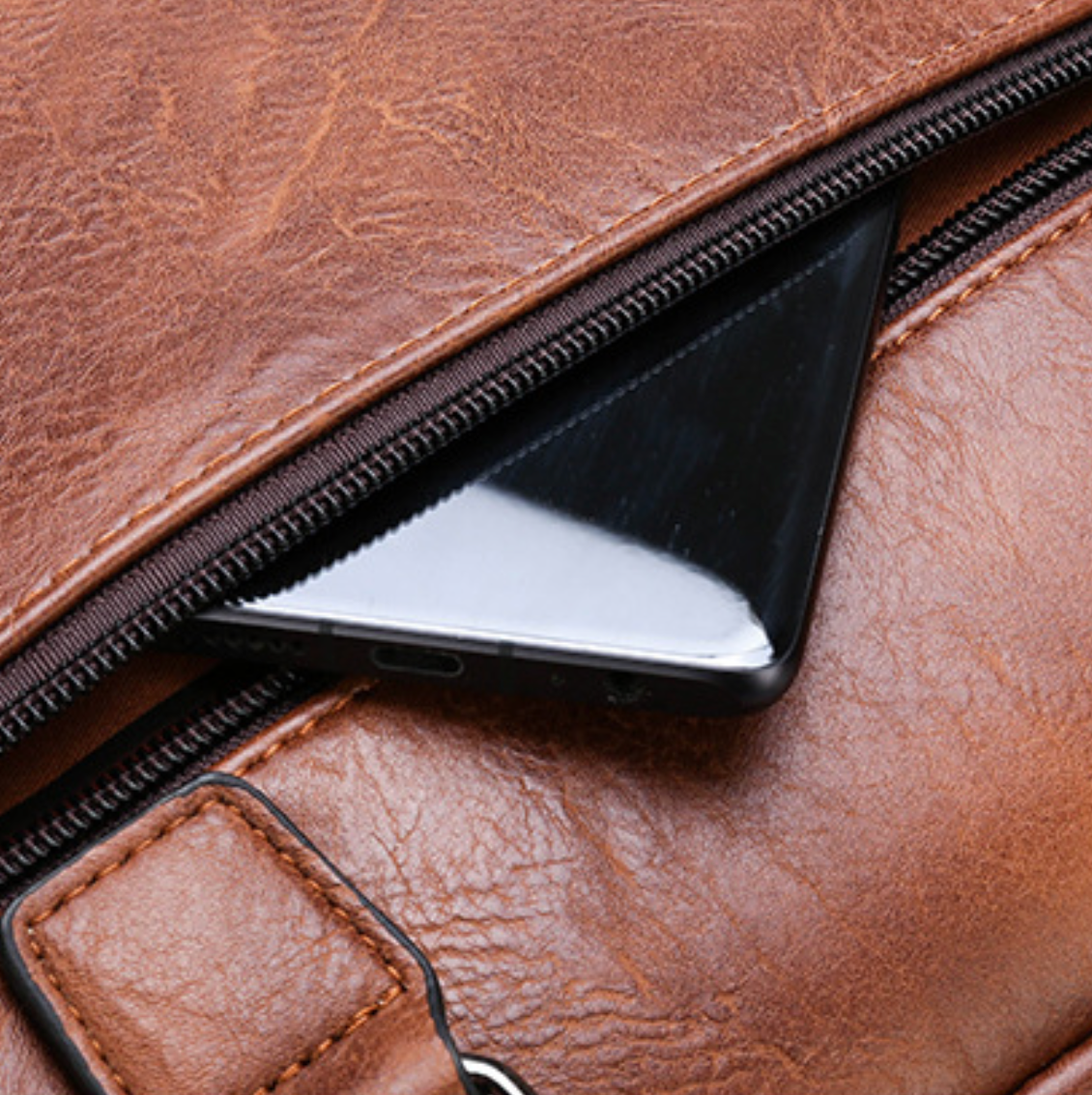 Business Leather Hand Bag