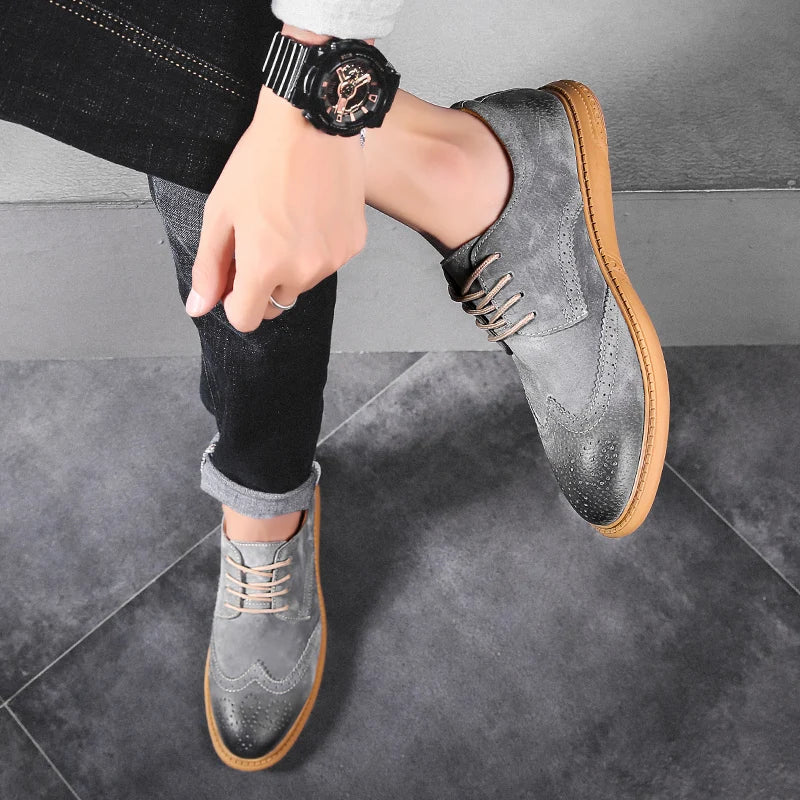 BRITISH CASUAL BROGUE SHOES