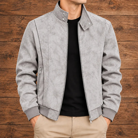 Stand Collar Zip Jacket