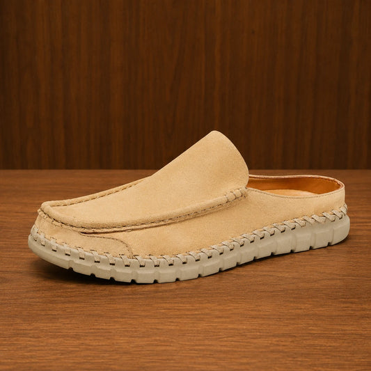 Stitched Moccasin Mules