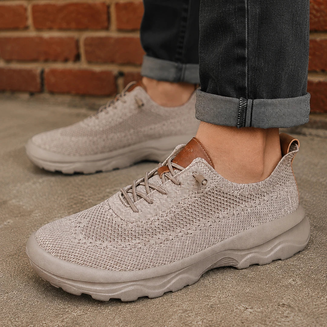 Textured Knit Low-Top Sneakers