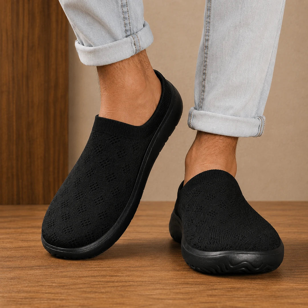 Textured Knit Slip-Ons