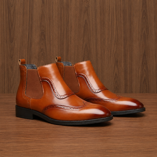 Wingtip Chelsea Boots