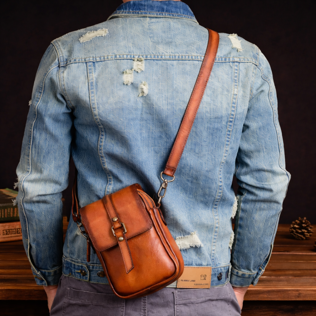 Cowhide Leather Crossbody Bag