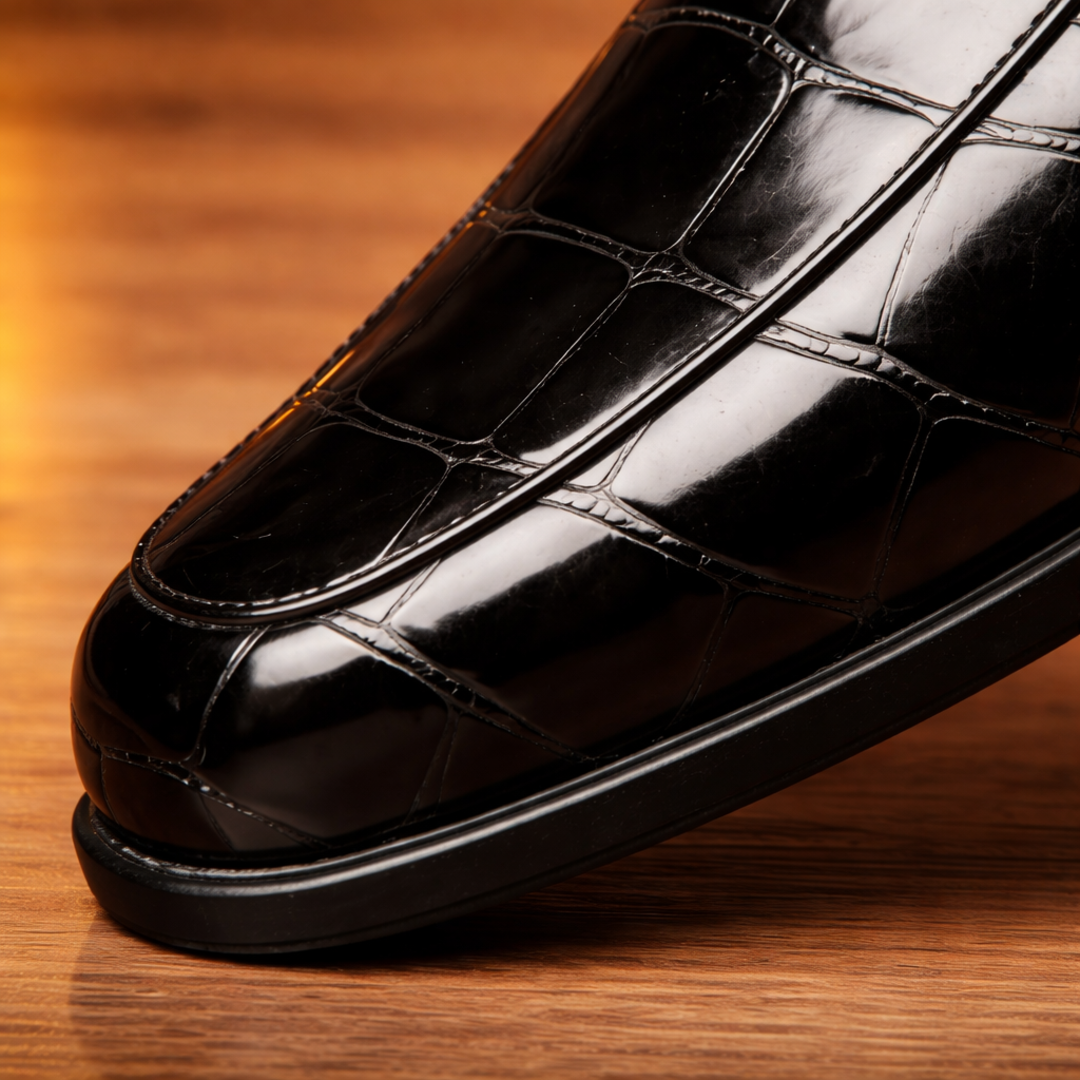 Textured Slip Loafers