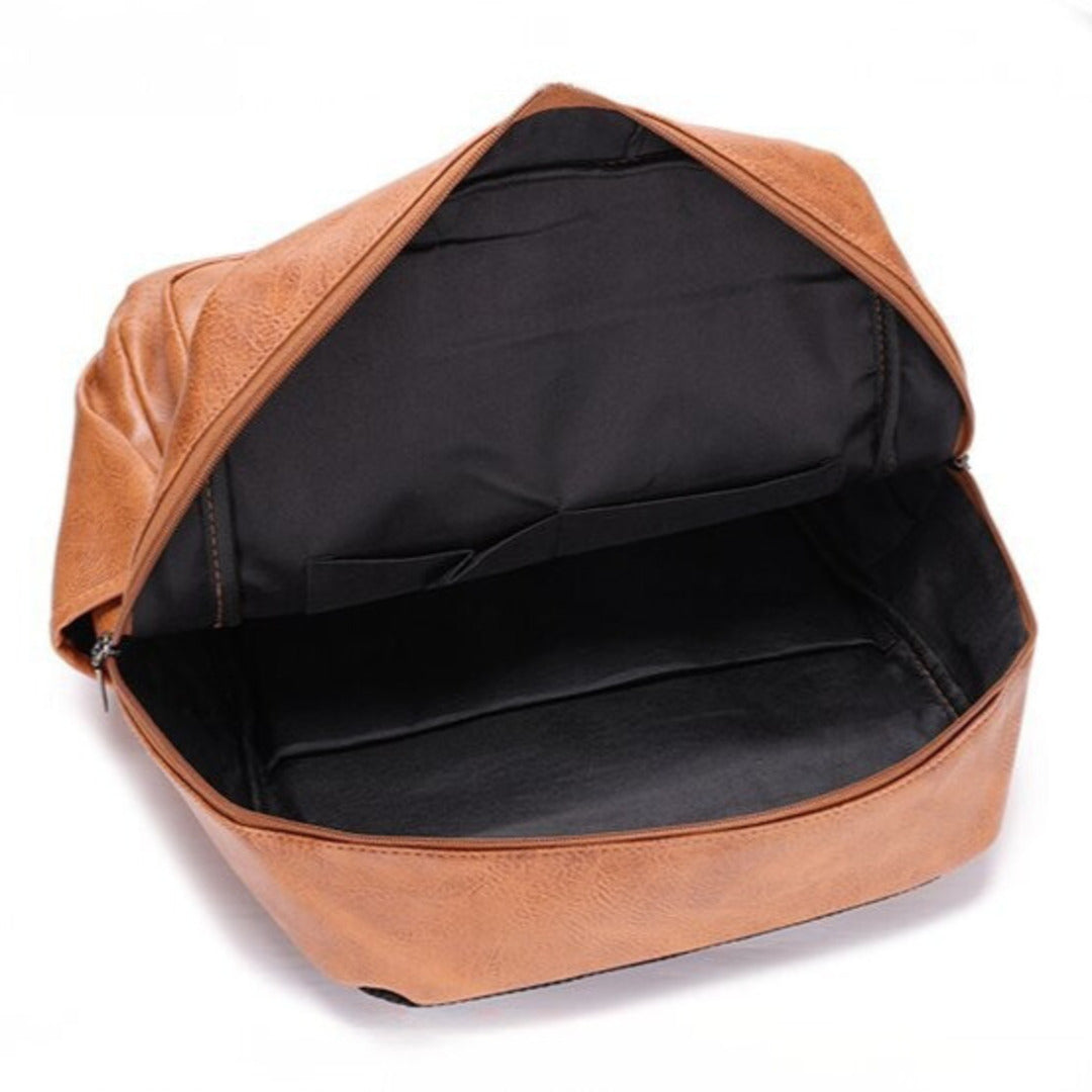 Trendy Leather Backpack