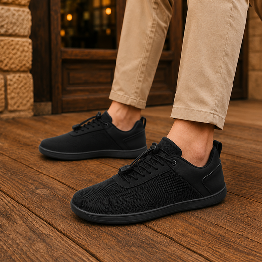 Elastic Lace Knit Sneakers