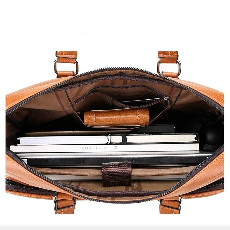 PREMIUM RETRO BUSINESS BRIEFCASE