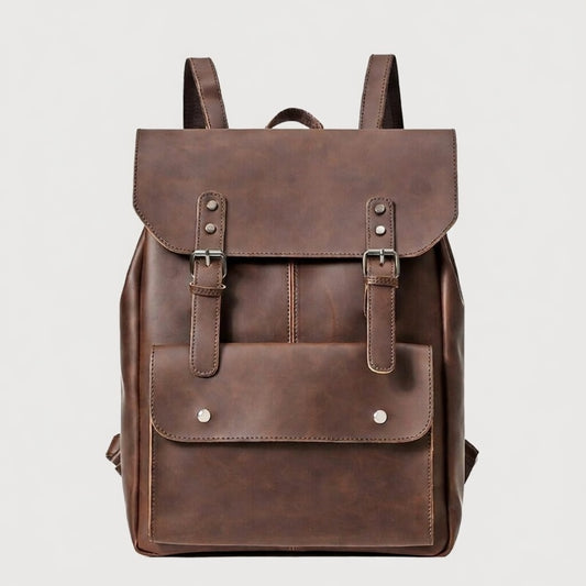 Retro Leather Backpack