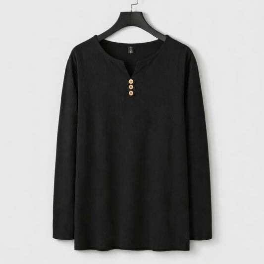 Long Sleeve Henley Shirt