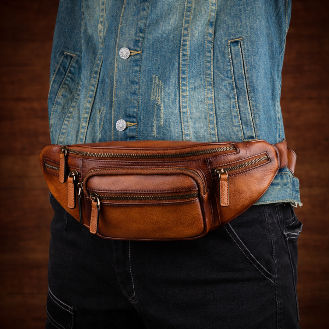 LEATHER SLING BAG