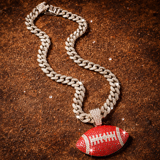 Football Pendant Necklace