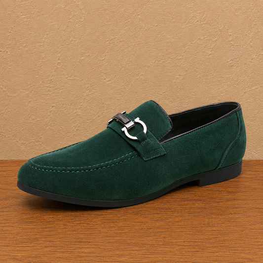 Suede Horsebit Loafers