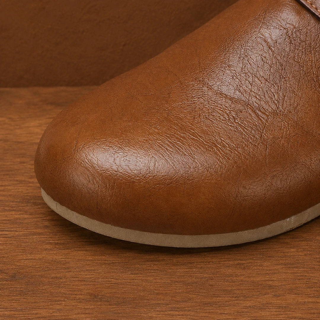 Comfort Buckle Mules