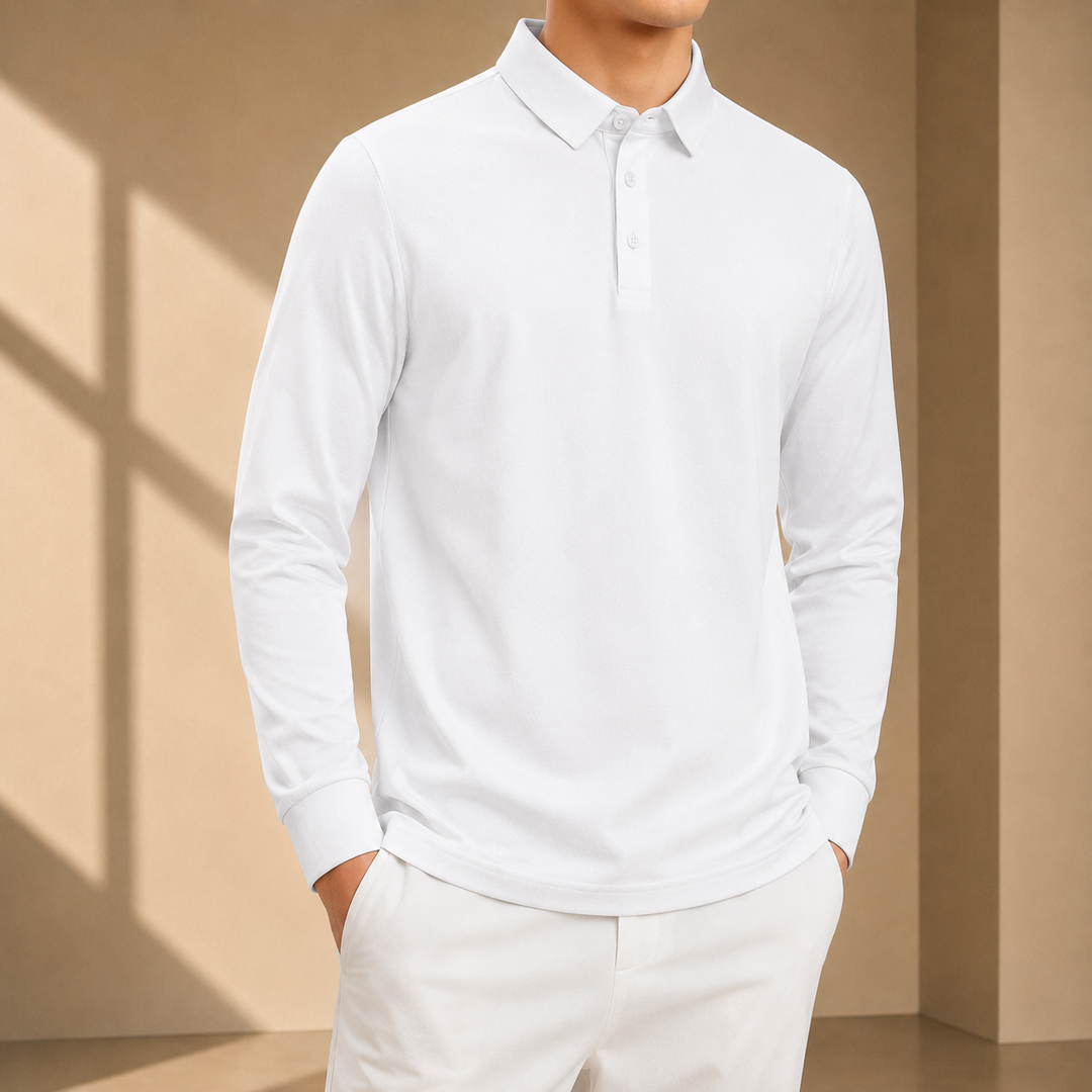 Classic Long Sleeve Polo Shirt