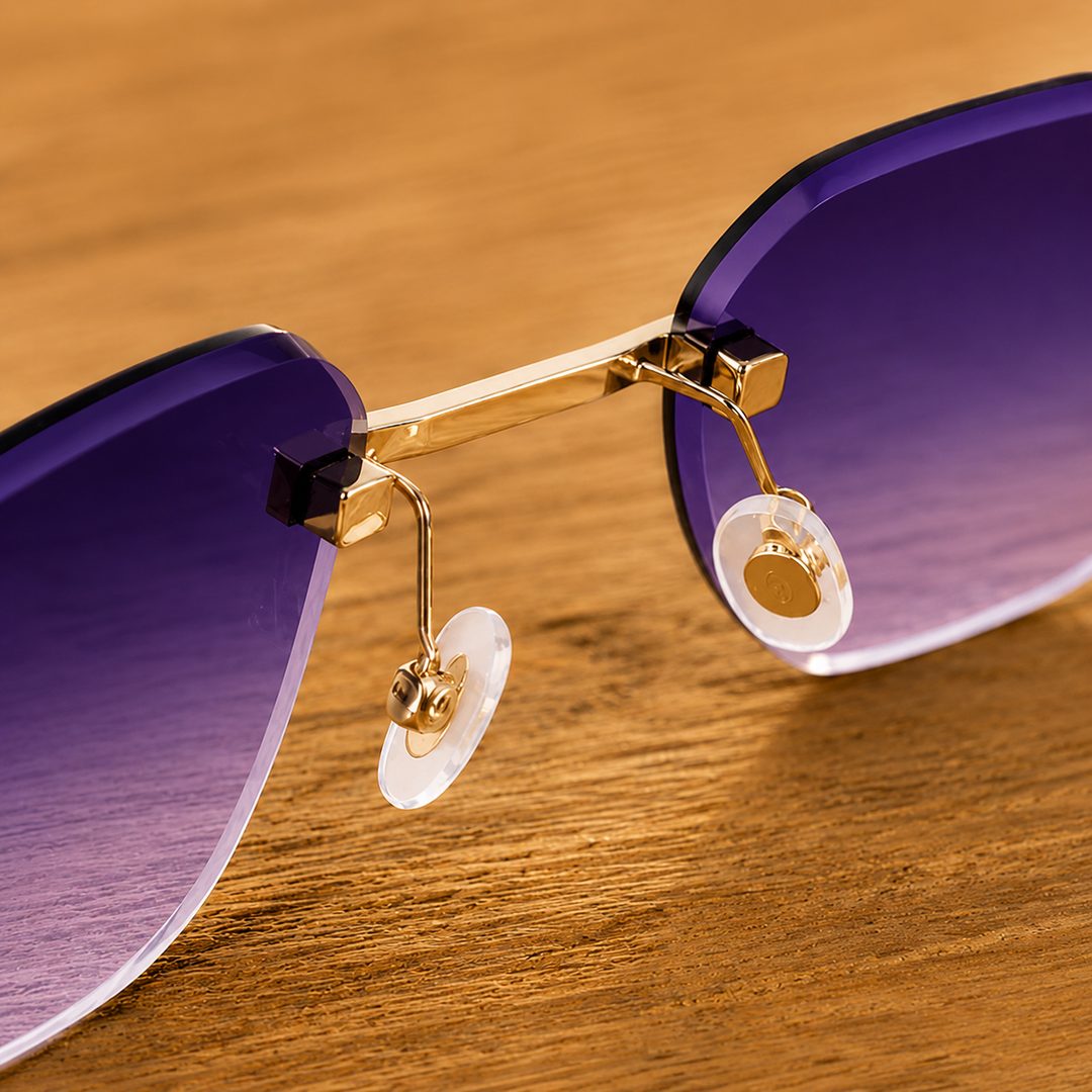 Rimless Metal Sunglasses