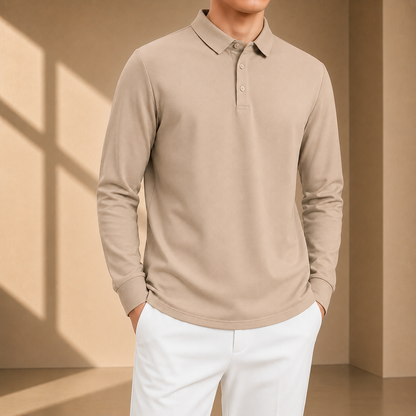 Classic Long Sleeve Polo Shirt