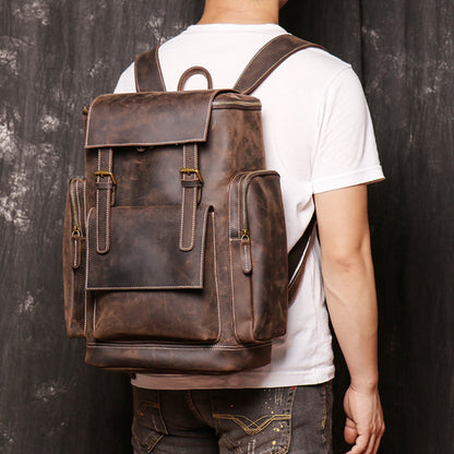 Explorer Leather Backpack