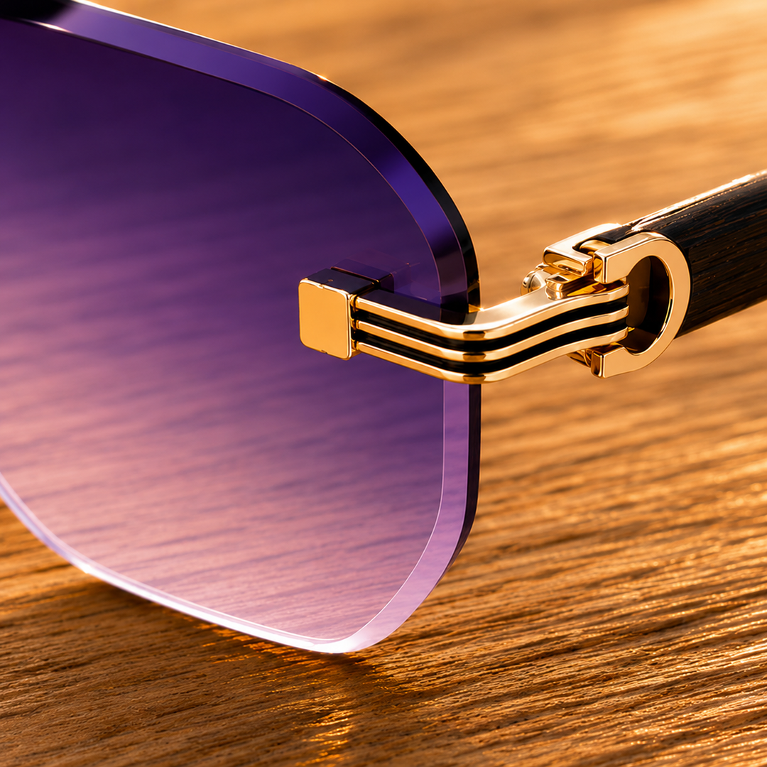 Rimless Metal Sunglasses