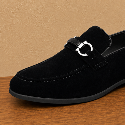 Suede Horsebit Loafers