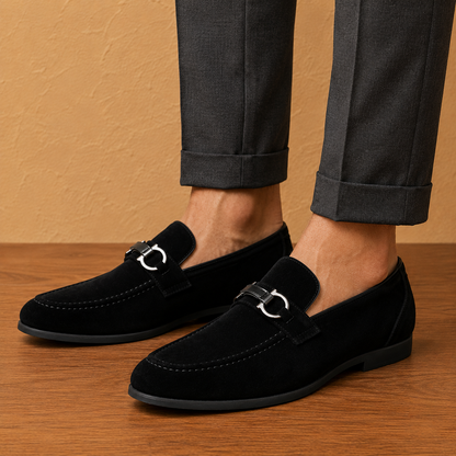 Suede Horsebit Loafers