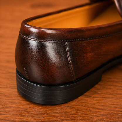 Slip-On Leather Penny Loafers