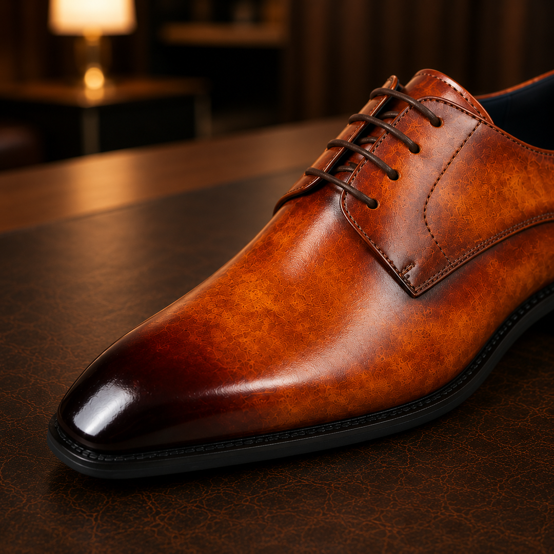Plain Toe Derby Shoes