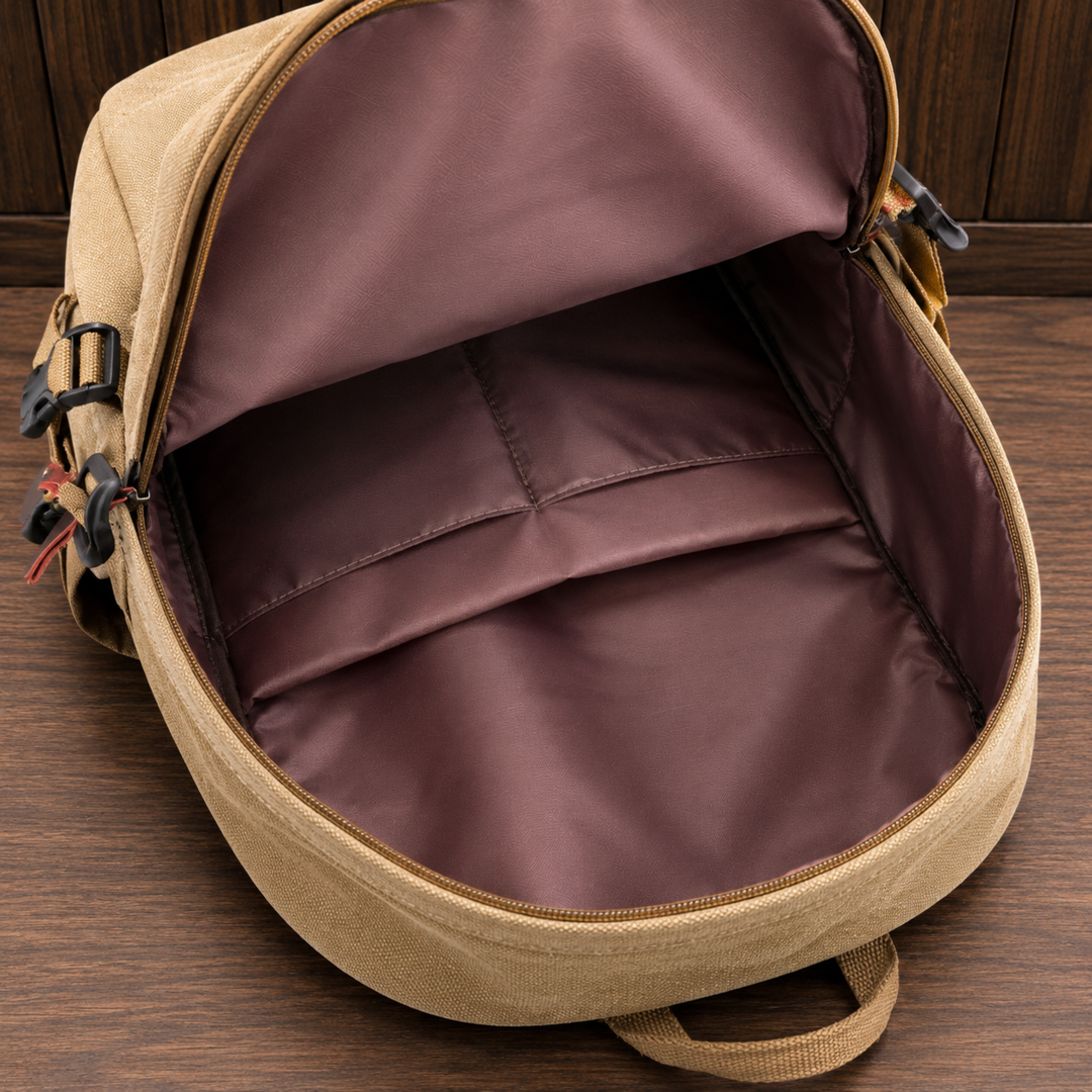 Structured Multiple Storage Backpack