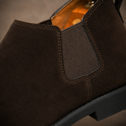 Suede Slip-On Boots