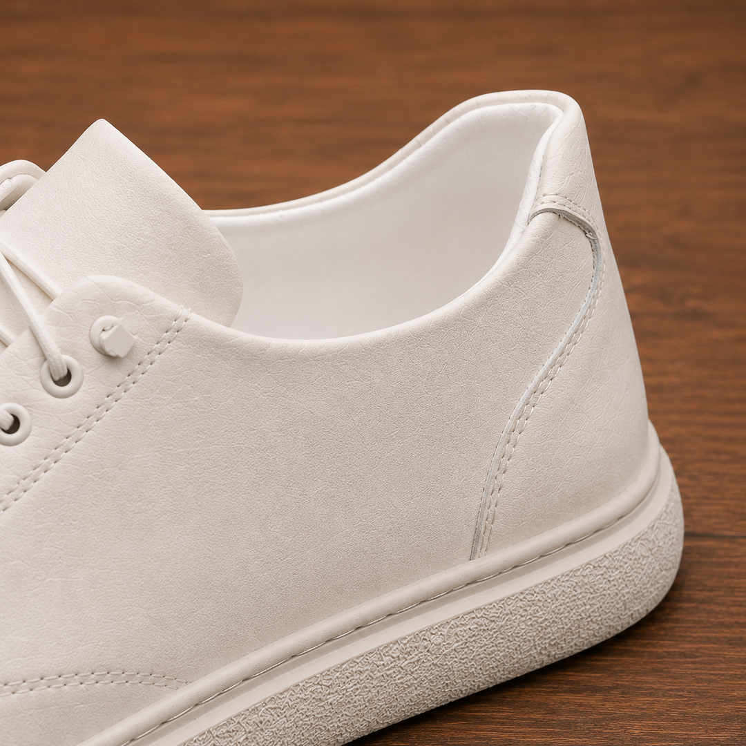 Low-Top Lace Court Sneakers
