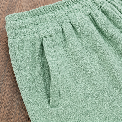 Textured Casual Shorts