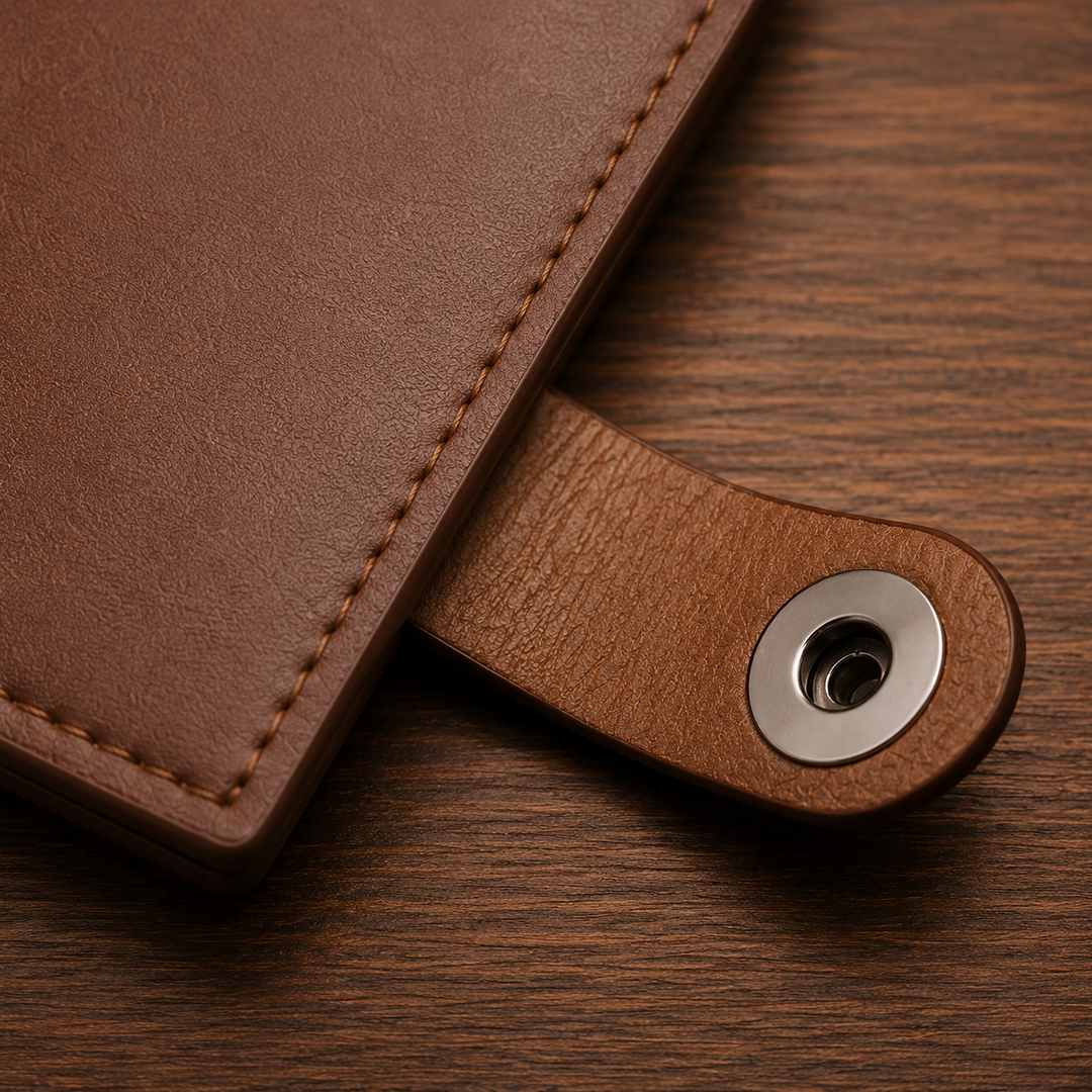 Stitched Leather Bifold Wallet