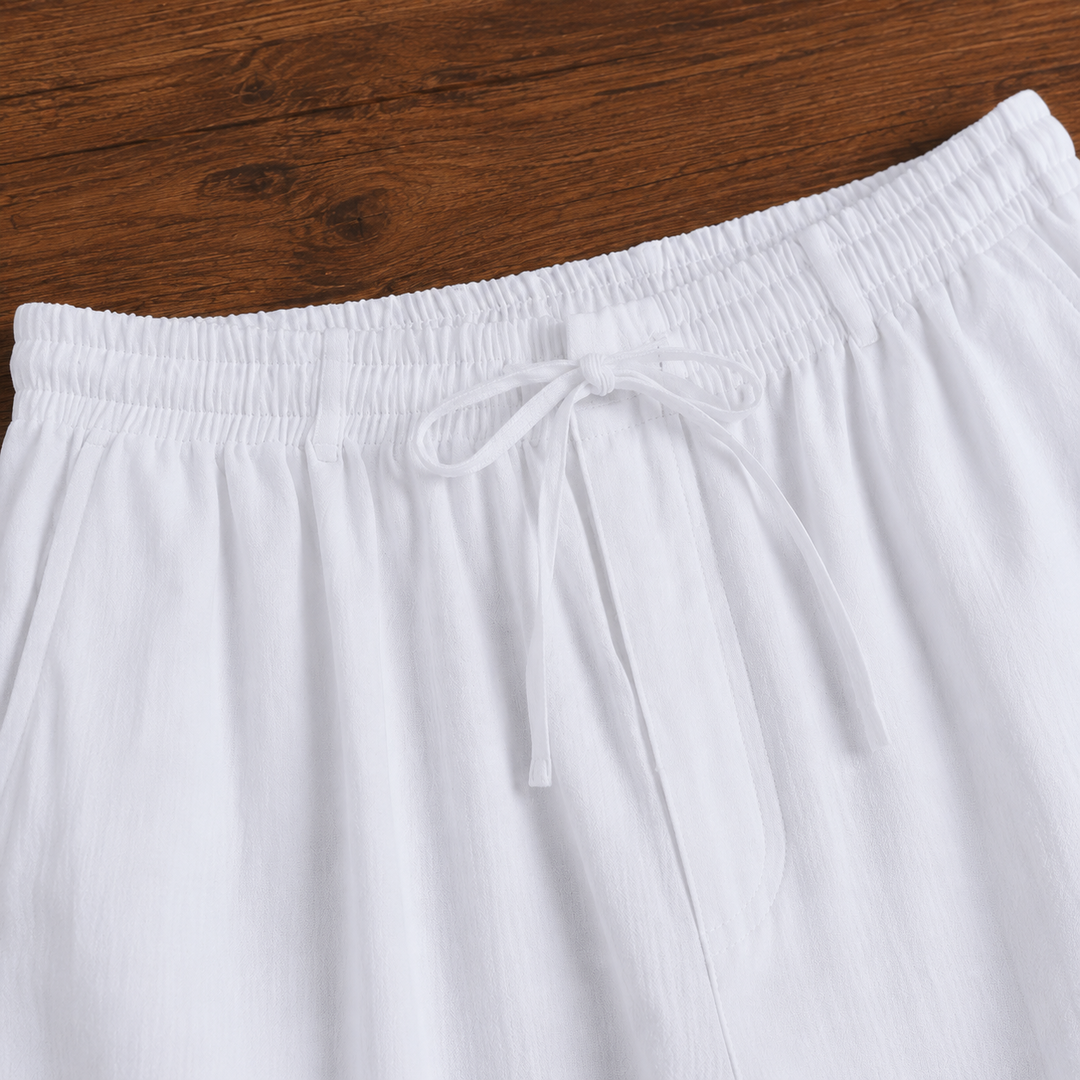 Drawstring Linen Trousers