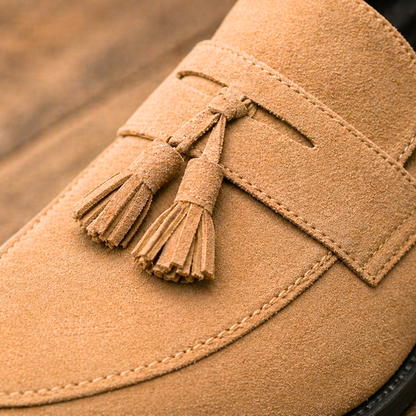 Tassel Suede Loafers