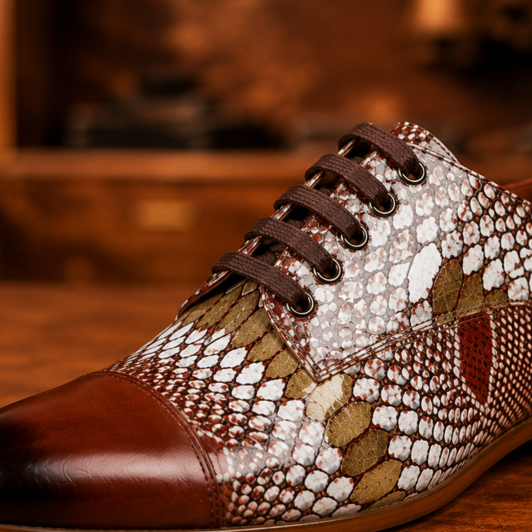 Textured Leather Dress Shoes