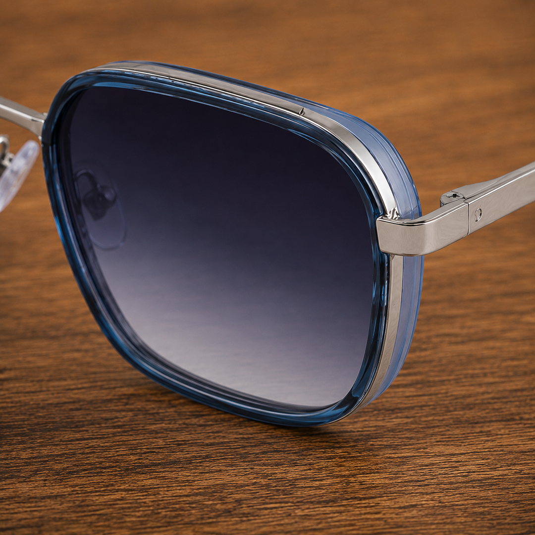 Geometric Metal Sunglasses