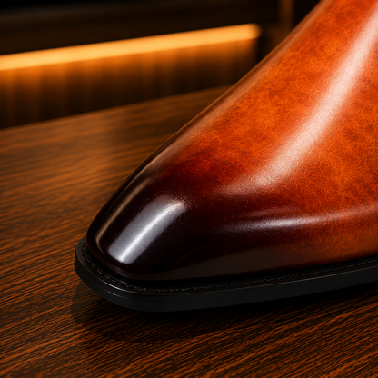 Plain Toe Derby Shoes