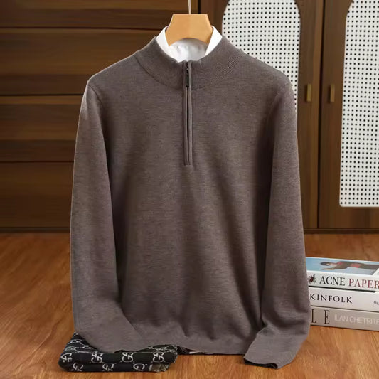 MERINO 100% WOOL HALF-ZIP PULLOVER