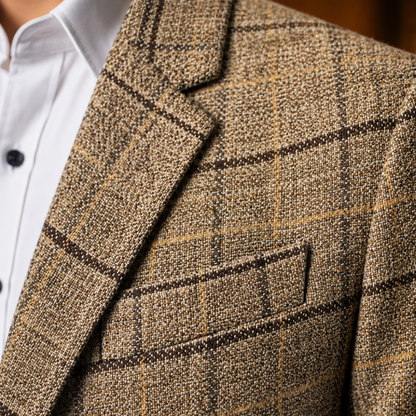 Plaid Casual Blazer