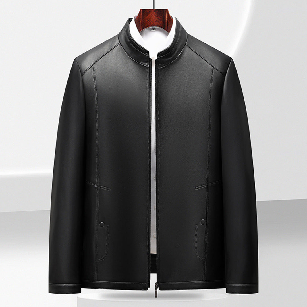 LEATHER STAND JACKET