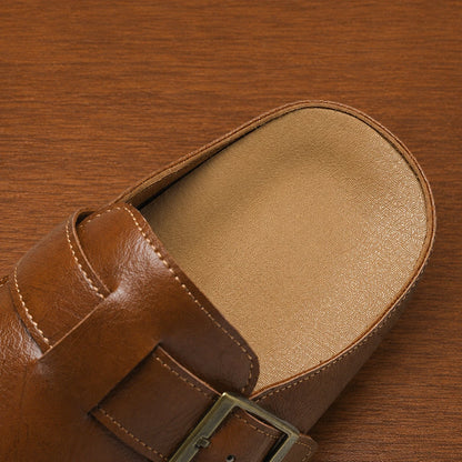 Comfort Buckle Mules