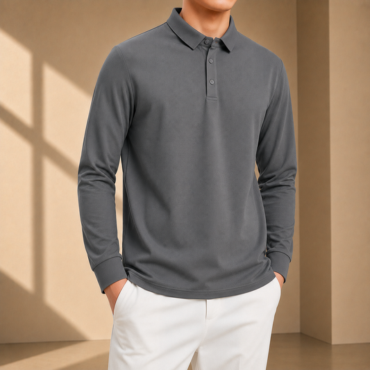 Classic Long Sleeve Polo Shirt