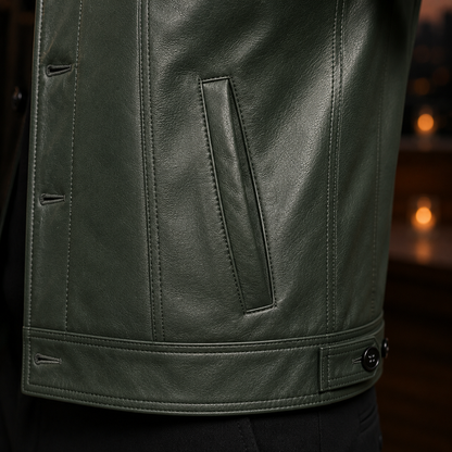 Button Front Trucker Jacket