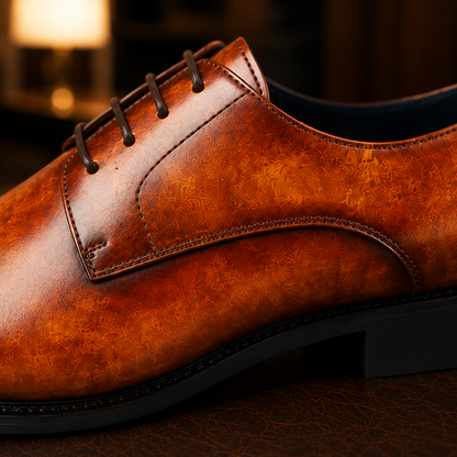 Plain Toe Derby Shoes