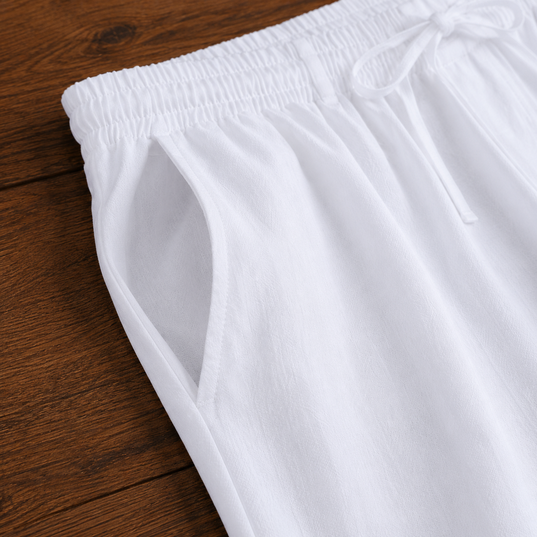 Drawstring Linen Trousers