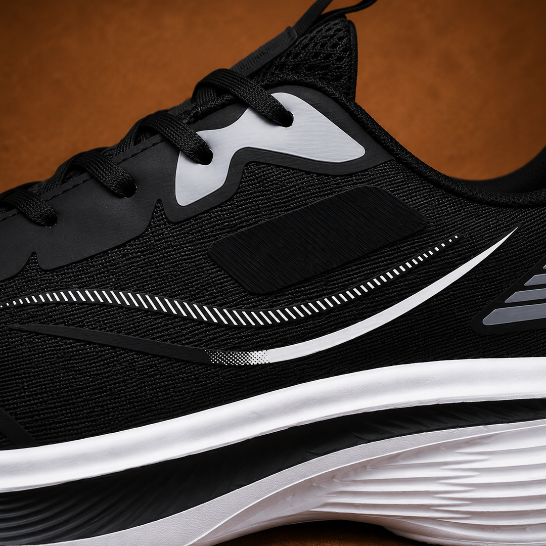 Wave Sole Running Sneakers